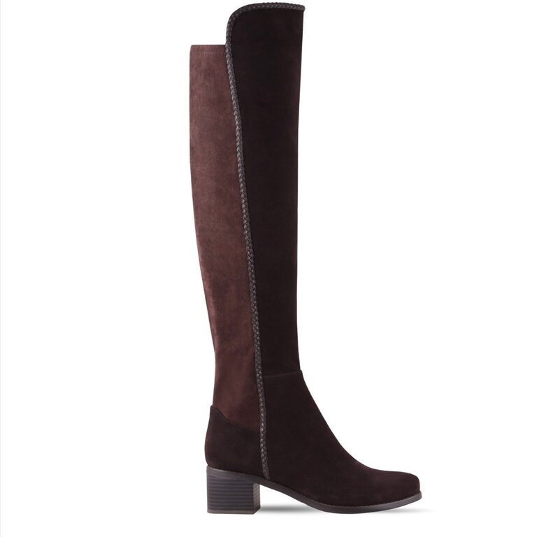 AquaDiva AD tall stretch suede boot
