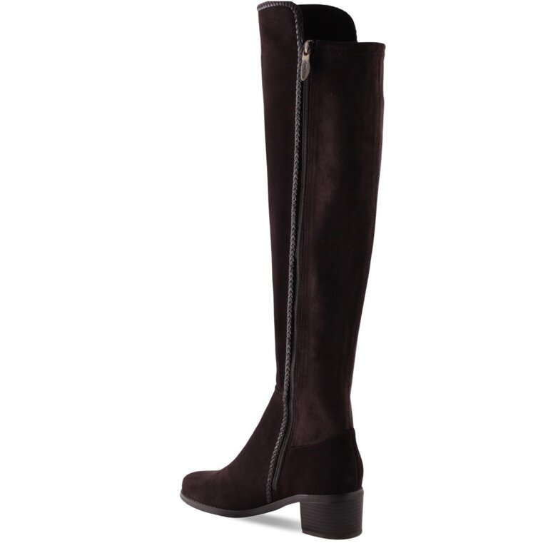 AquaDiva AD tall stretch suede boot