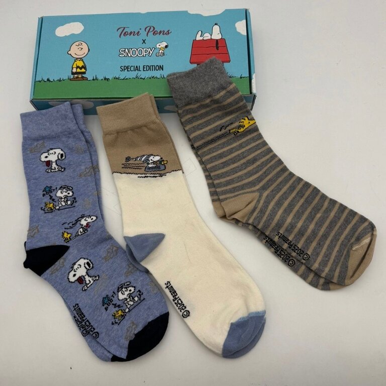 Toni Pons Snoopy 3-pack socks