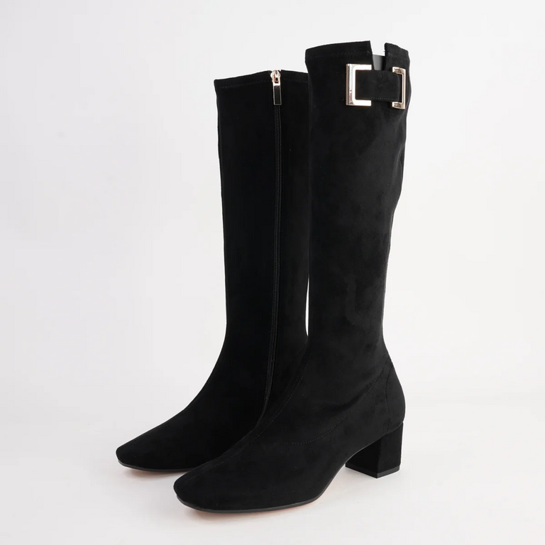 Django & Juliette Handan stretch microsuede boot