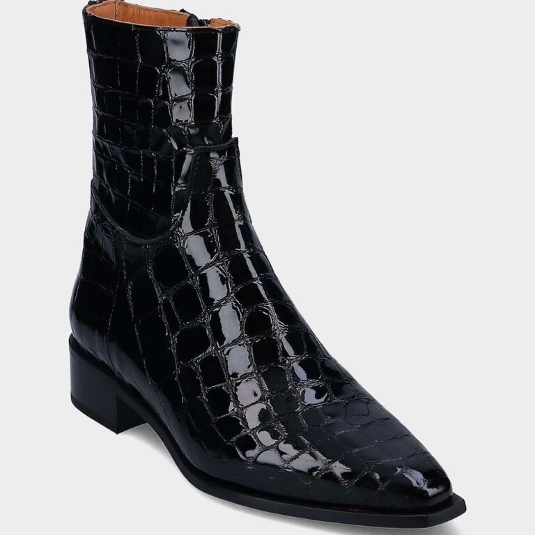 MLV Ricarda patent croco boot