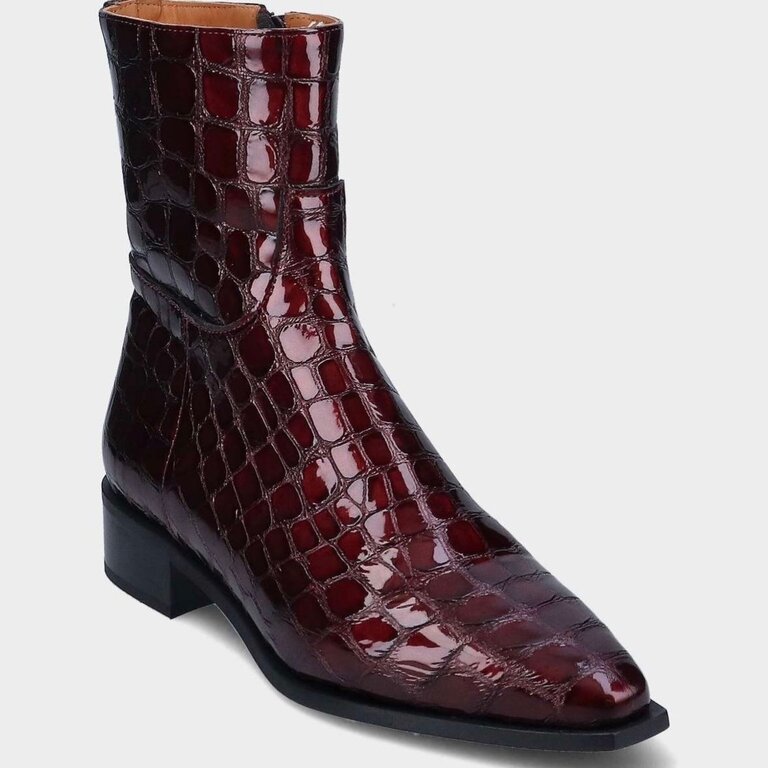 MLV Ricarda patent croco boot