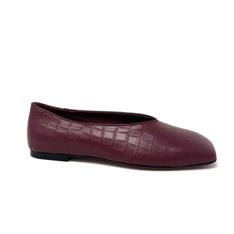 Mollini Bevira croco flat