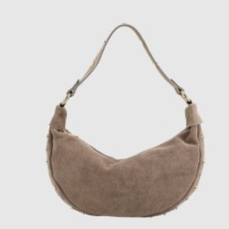 The Trend Italy Suede bag w/studs