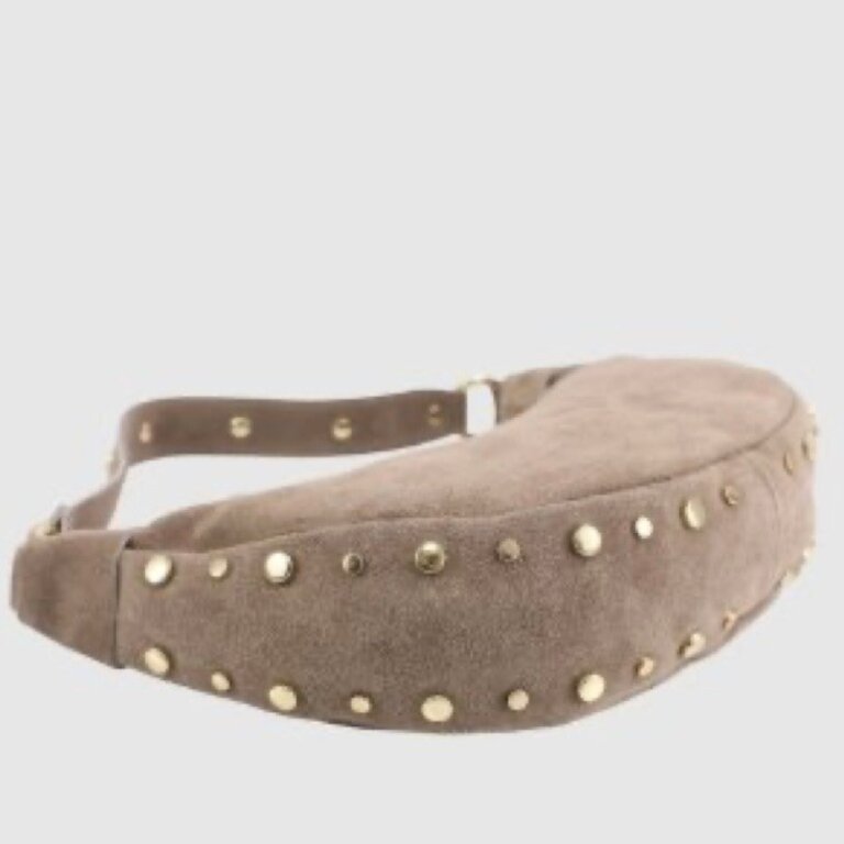 The Trend Italy Suede bag w/studs