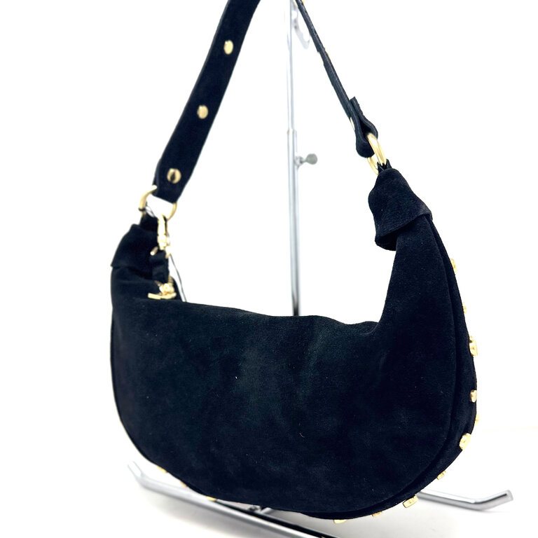 The Trend Italy Suede bag w/studs