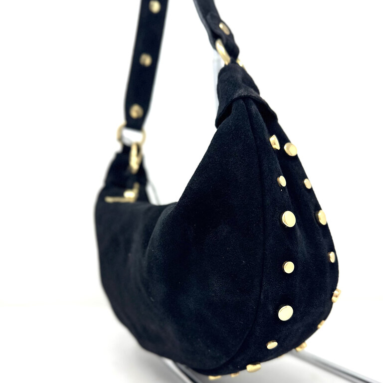 The Trend Italy Suede bag w/studs
