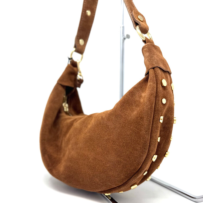 The Trend Italy Suede bag w/studs