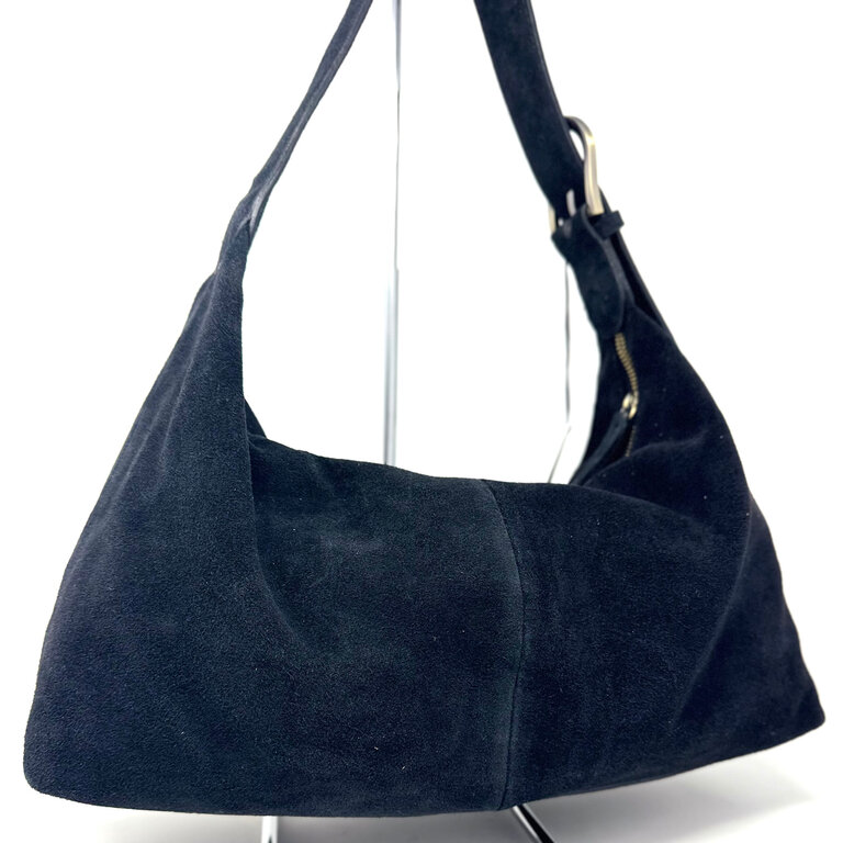 The Trend Italy Suede bag w/buckle strap