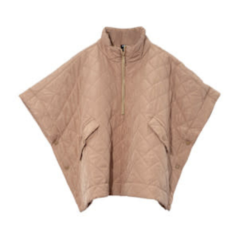 Quilted O/S poncho