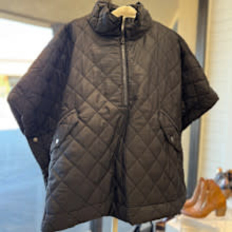 Quilted O/S poncho