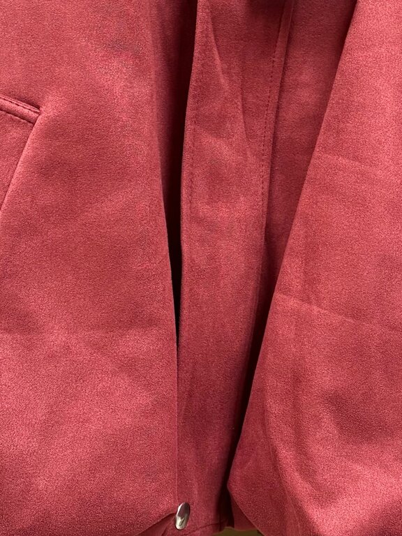 Jessicca Laura Microsuede bomber jacket