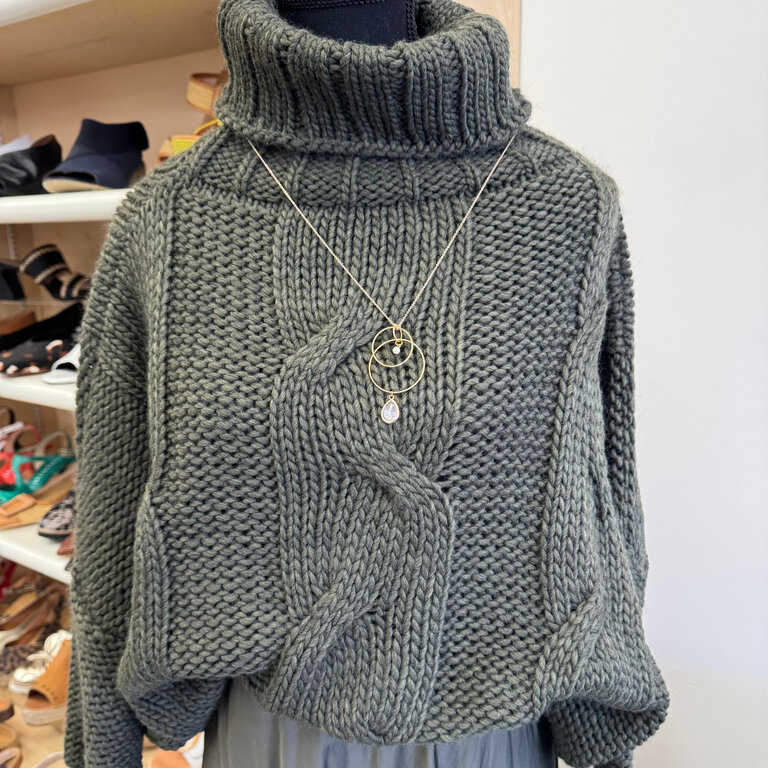 Jessicca Laura Cable chunky sweater