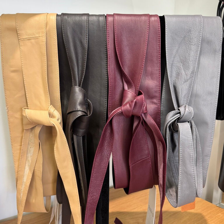 Suzy D Olivia leather wrap belt