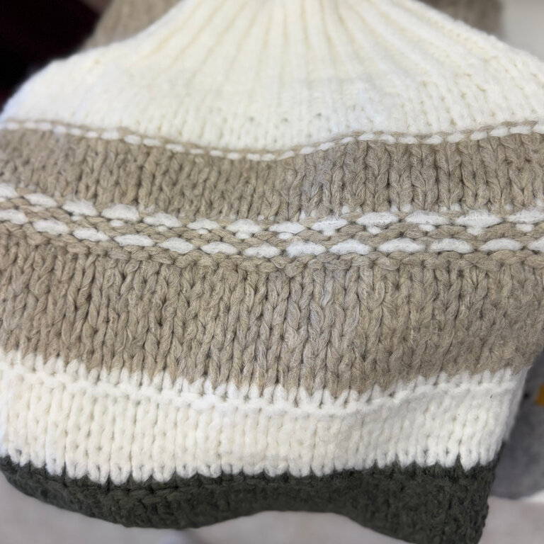Jessicca Laura Striped chunky sweater