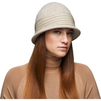 Clara soft wool cloche hat