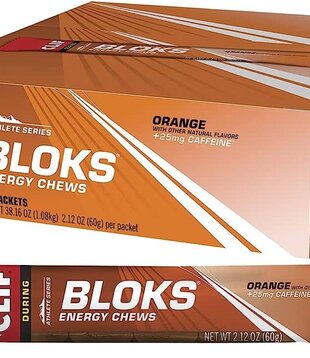 CLIFF BLOKS Orange With Caffeine 18x60g