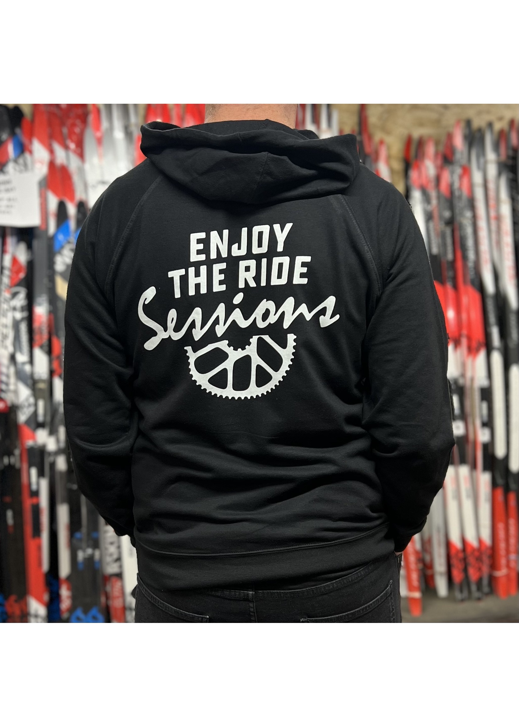 Sessions Sessions- Enjoy The Ride Hoodie, Black