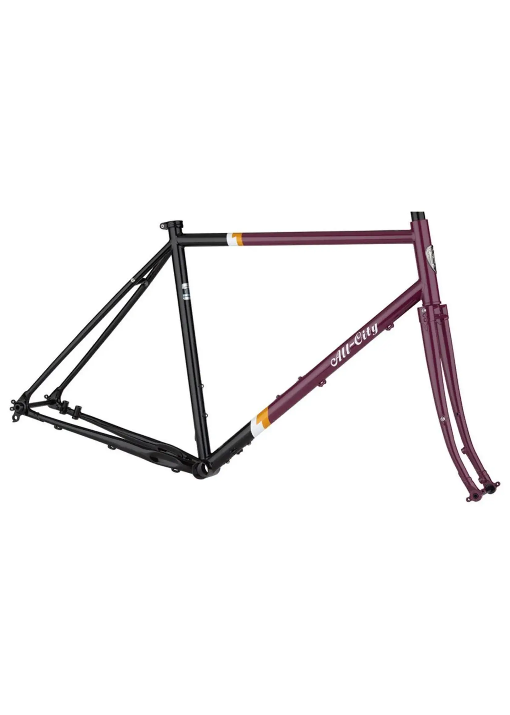 All-City All-City Gorilla Monsoon Frameset - Steel, Charred Berry, 52cm