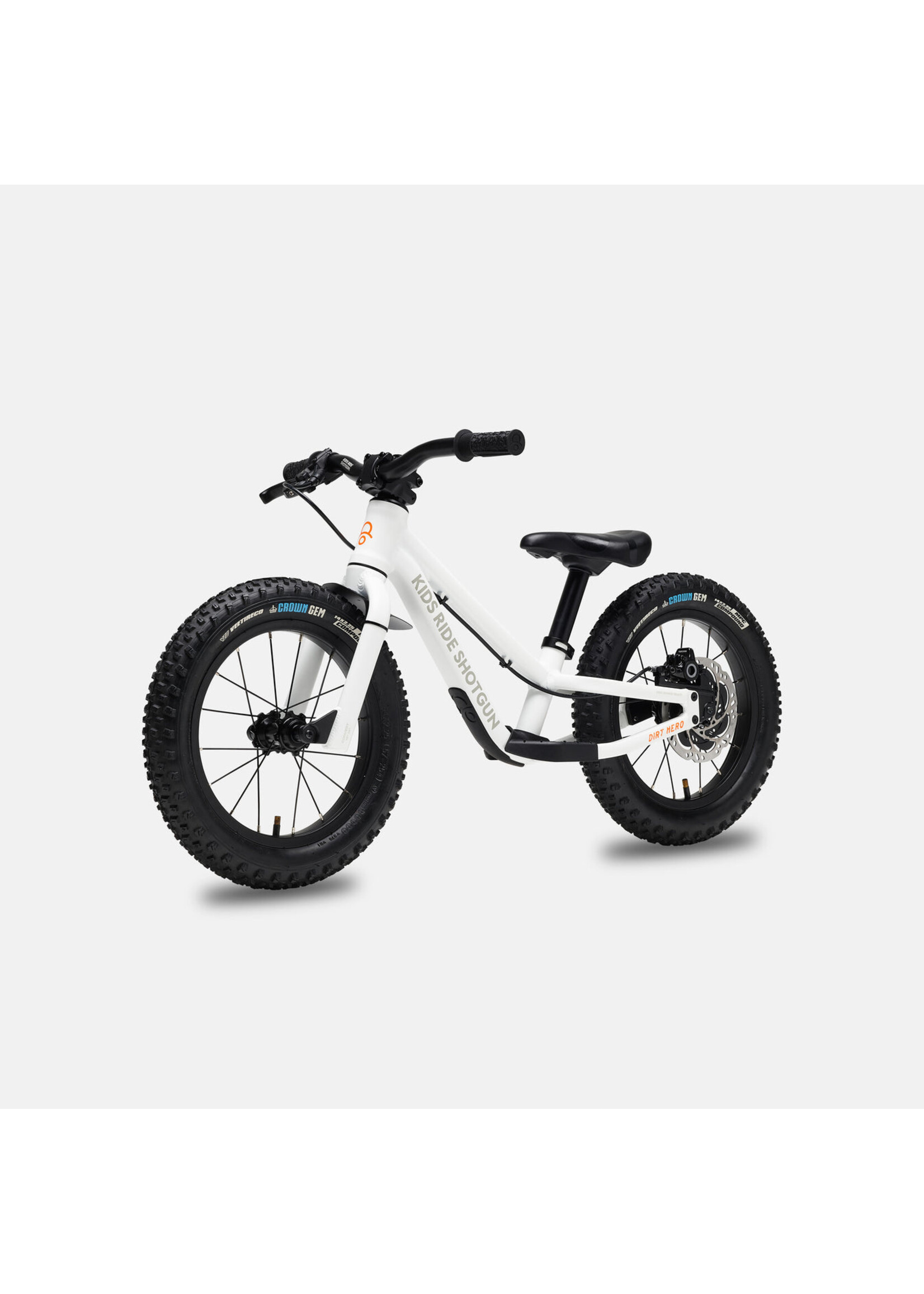 Kids Ride Shotgun Kids Ride Shotgun, Dirt Hero 14'', Push Bike, 14'', With Brake, White