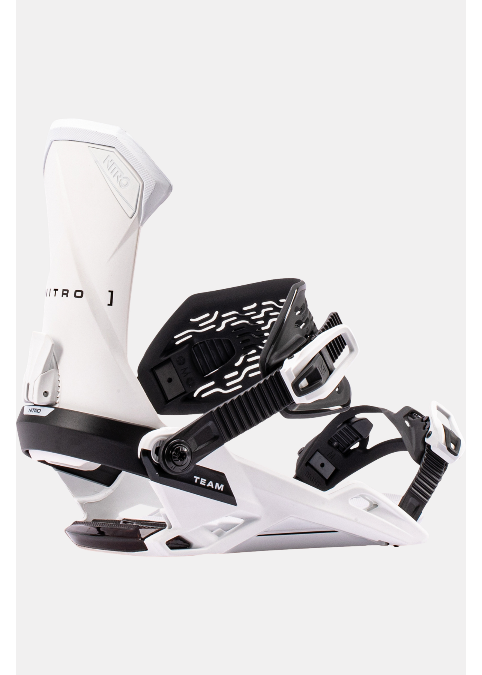 Nitro Snowboard Nitro- Team Bindings, White,