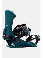 Nitro Snowboard Nitro- Team Bindings, Teal, Med