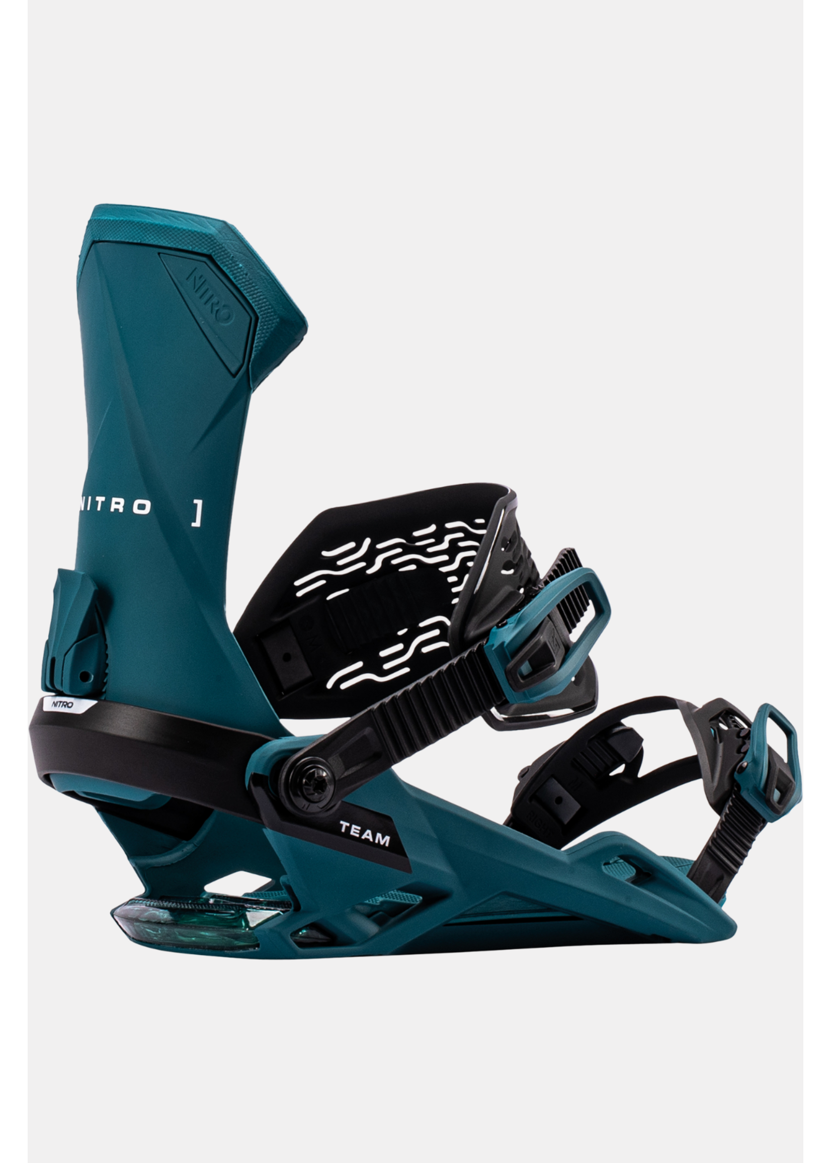 Nitro Snowboard Nitro- Team Bindings, Teal, Med