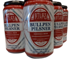 Atlas Bullpen Pilsner 6 pk 12 Oz cans