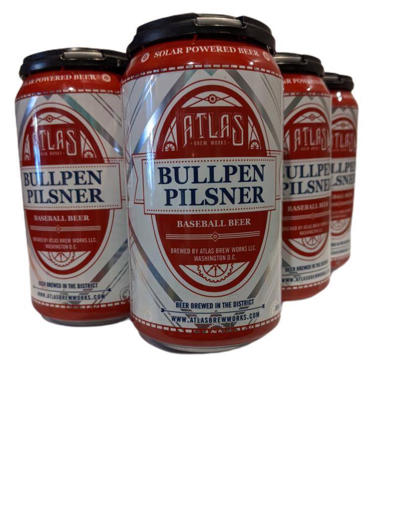 Atlas Bullpen Pilsner 6pk 12 oz. cans