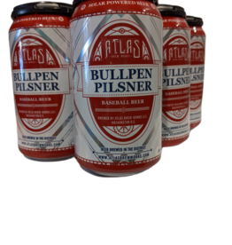Atlas Bullpen Pilsner single 12 oz. can