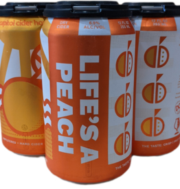 Capitol Cider House Life's a Peach Cider 4pk 12oz. cans