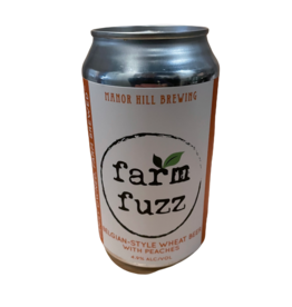 Manor Hill 'Farm Fuzz' Belgian Wheat w/peaches Single 12oz. can