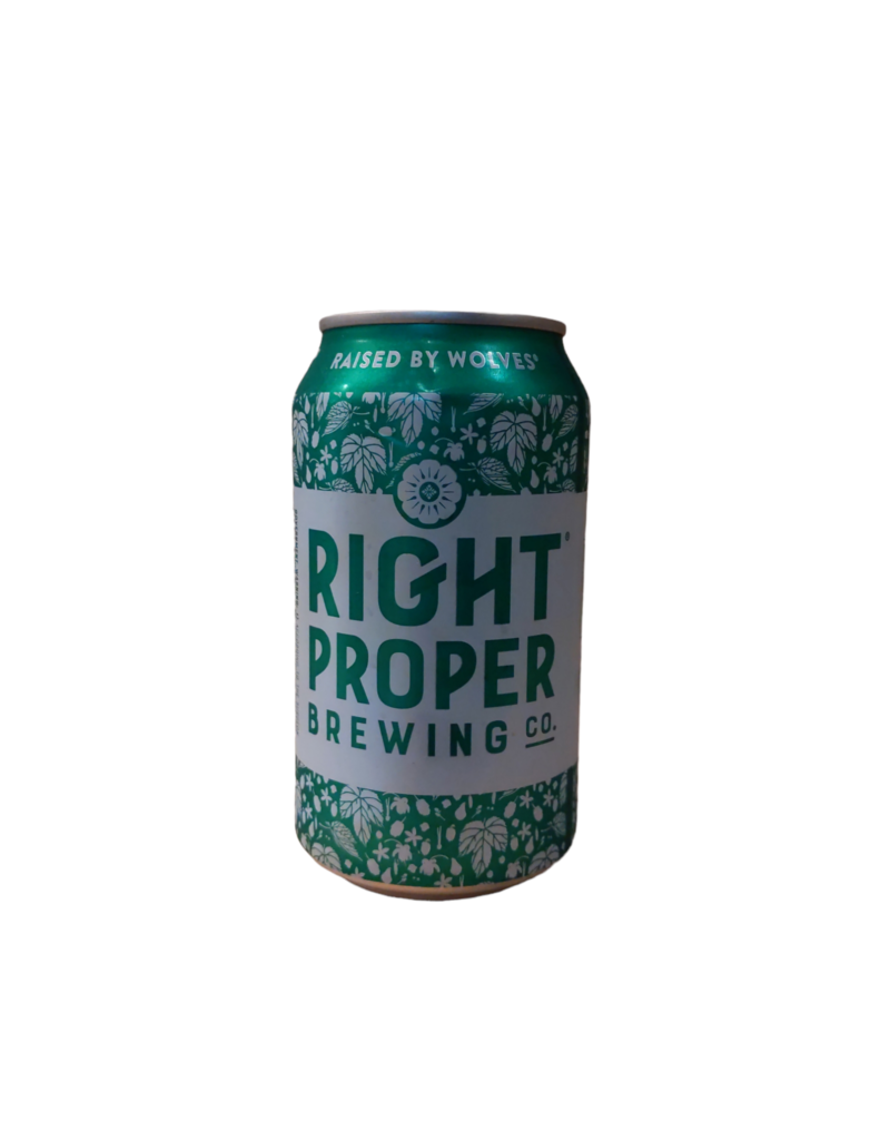 Right Proper Raised by Wolves IPA single 12 oz can