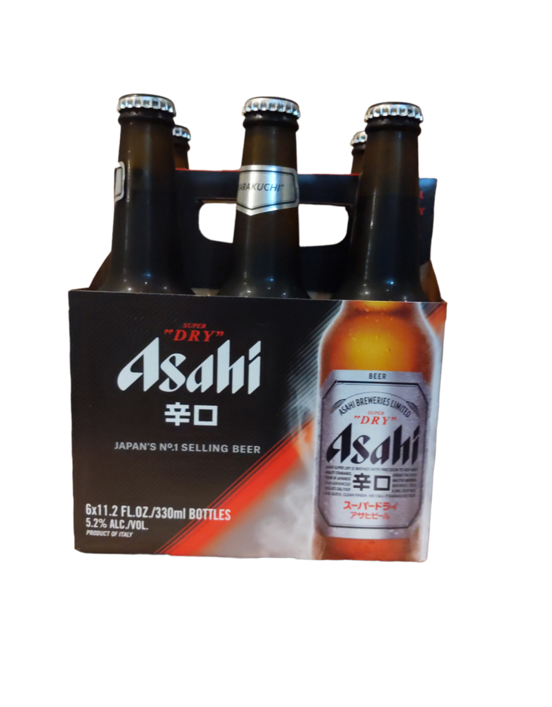 Asahi Super Dry six 12 oz bottles