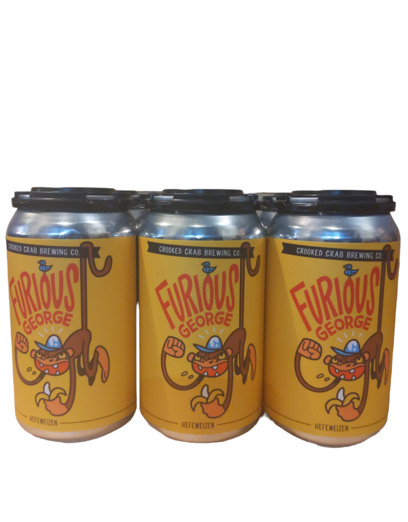 Crooked Crab Furious George Hefeweizen 6pk 12 oz cans