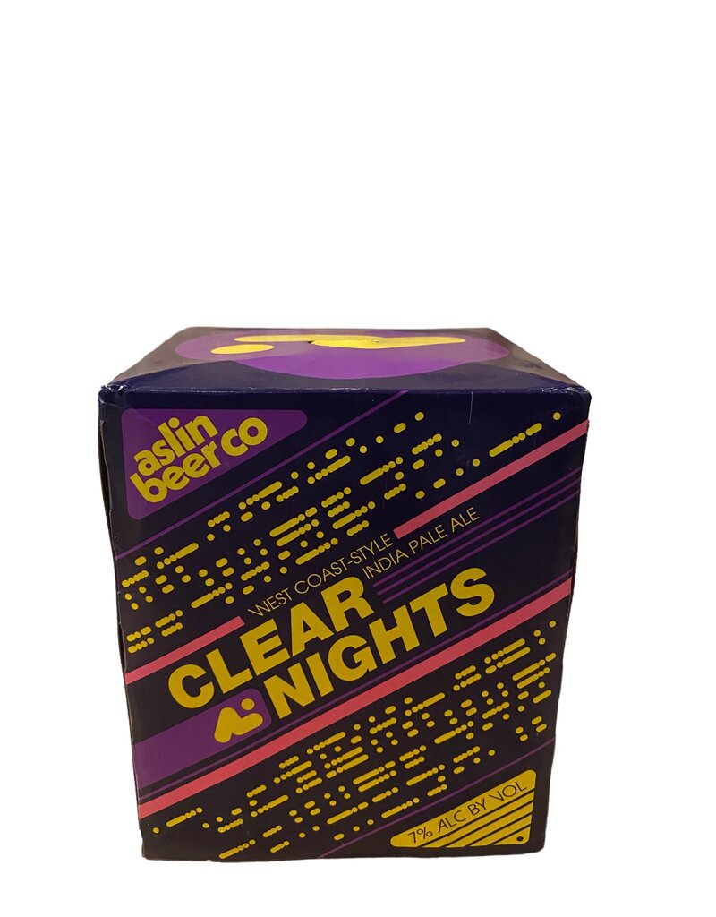 Aslin Clear Nights West Coast IPA 4pk 16 oz cans