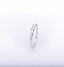 Diamond 5 Stone Ring White Gold 14k