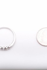 Diamond 5 Stone Ring White Gold 14k