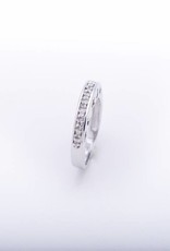 Diamond Heart, Moon, & Star Ring 14k White Gold