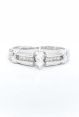 Marquise Diamond Engagement Ring 14 White Gold