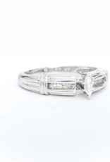 Marquise Diamond Engagement Ring 14 White Gold