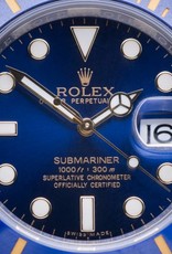 Rolex Mens Rolex Two Tone Blue Face