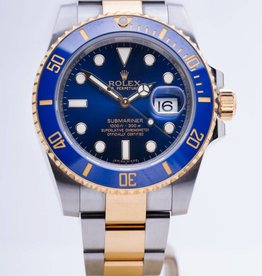 Rolex Mens Rolex Two Tone Blue Face