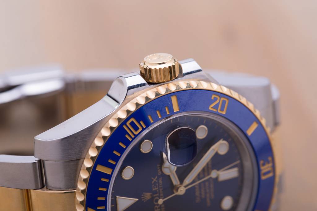 Rolex Mens Rolex Two Tone Blue Face