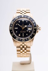 Rolex Men Rolex Gold GMT Master Black Dial