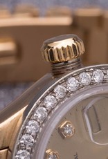 Rolex Ladies Rolex Gold Diamond Dial and Bezel Datejust