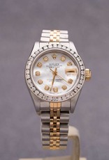 Rolex Ladies Rolex Two Tone Diamond Dial and Bezel Datejust