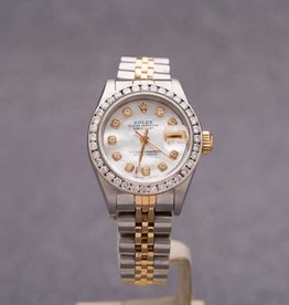 Rolex Ladies Rolex Two Tone Diamond Dial and Bezel Datejust