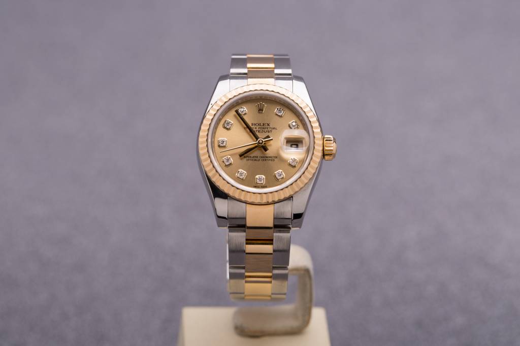 Rolex Ladies Rolex Two Tone Diamond Dial Datejust