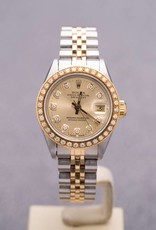 Rolex Ladies Rolex Diamond Dial and Bezel Two Tone Datejust